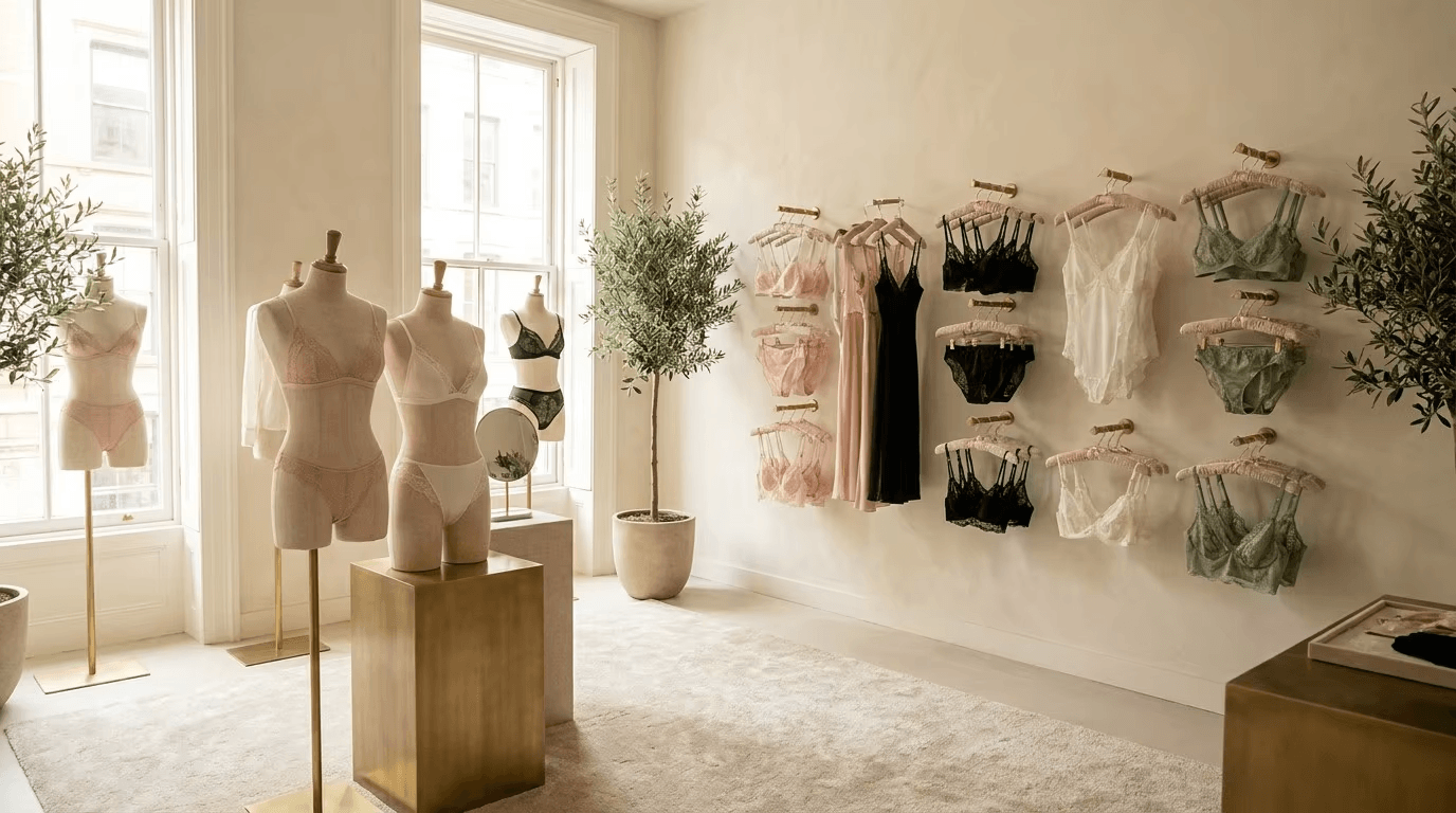 lingerie manufacturer 2026 showroom display