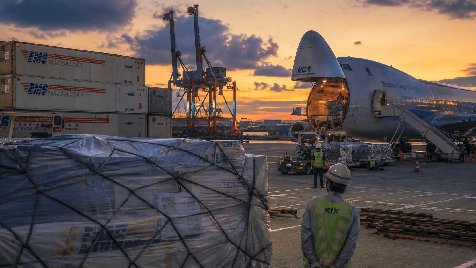 Osaka port EMS air cargo shipment of Japan wholesale womens clothing manufactured by A&J 2026 40 day sea freight alternative