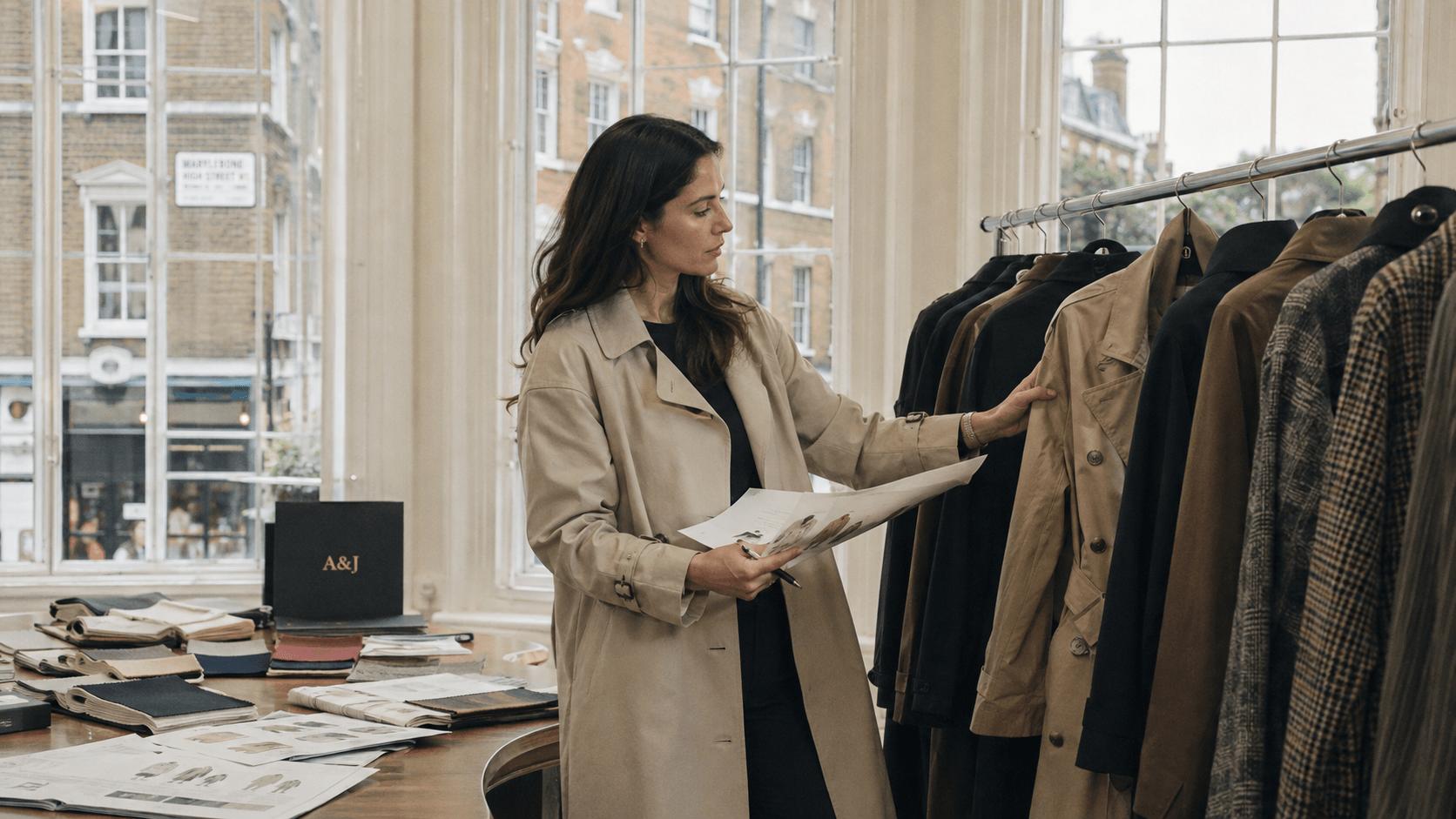 Womens outerwear program London buyer AW26 showroom lifestyle coat capsule review 2026