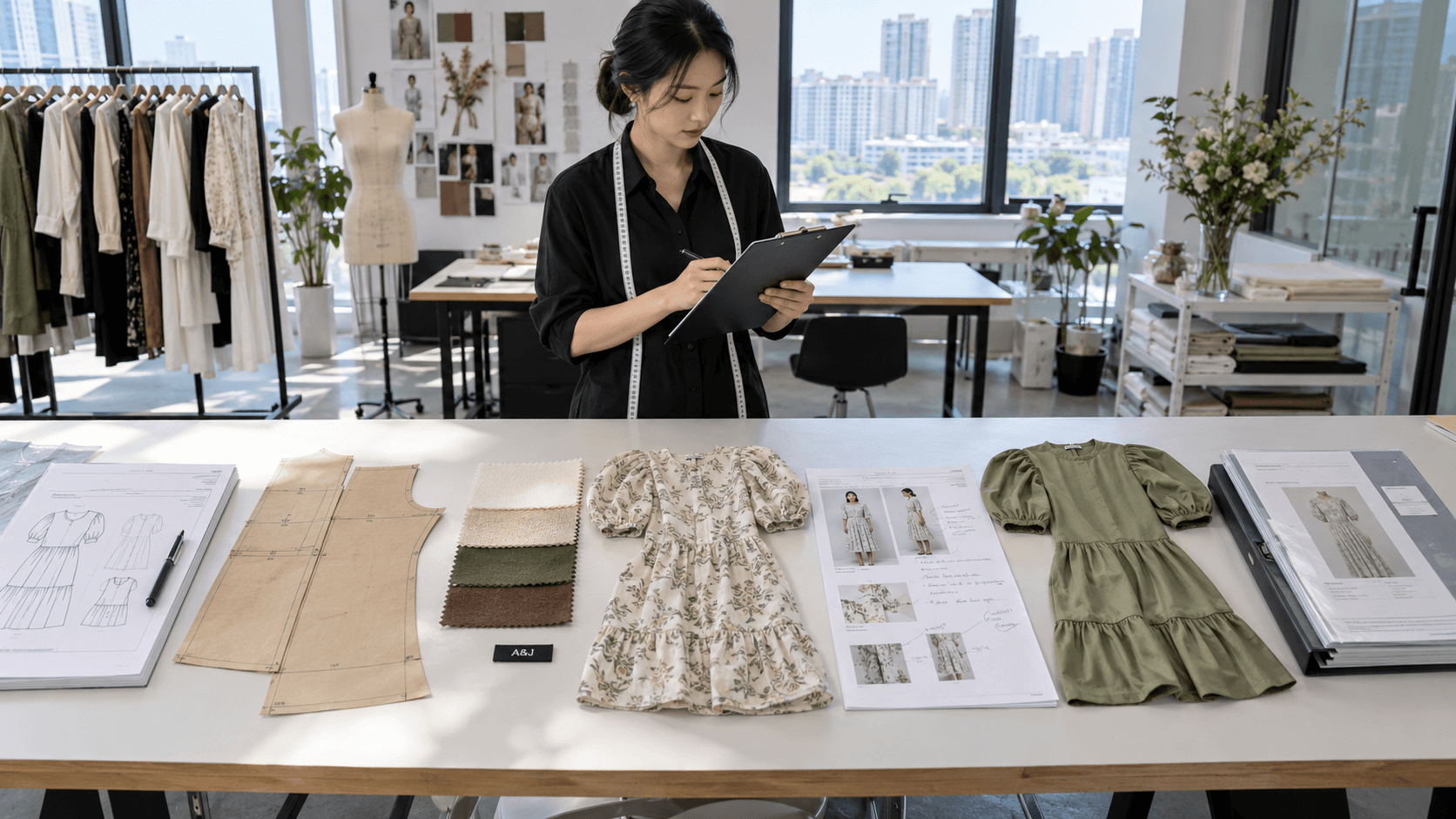 Seven-step private label clothing development from brief to approved sample
